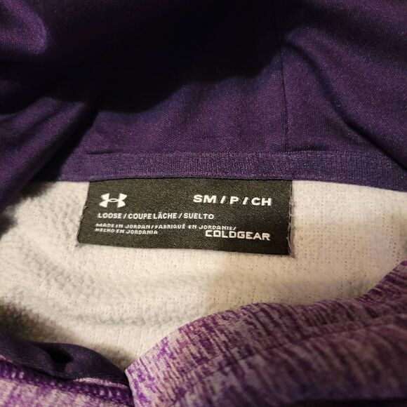 Under Armour Big Logo Purple Women's Hoodie Size Small - Picture 5 of 5